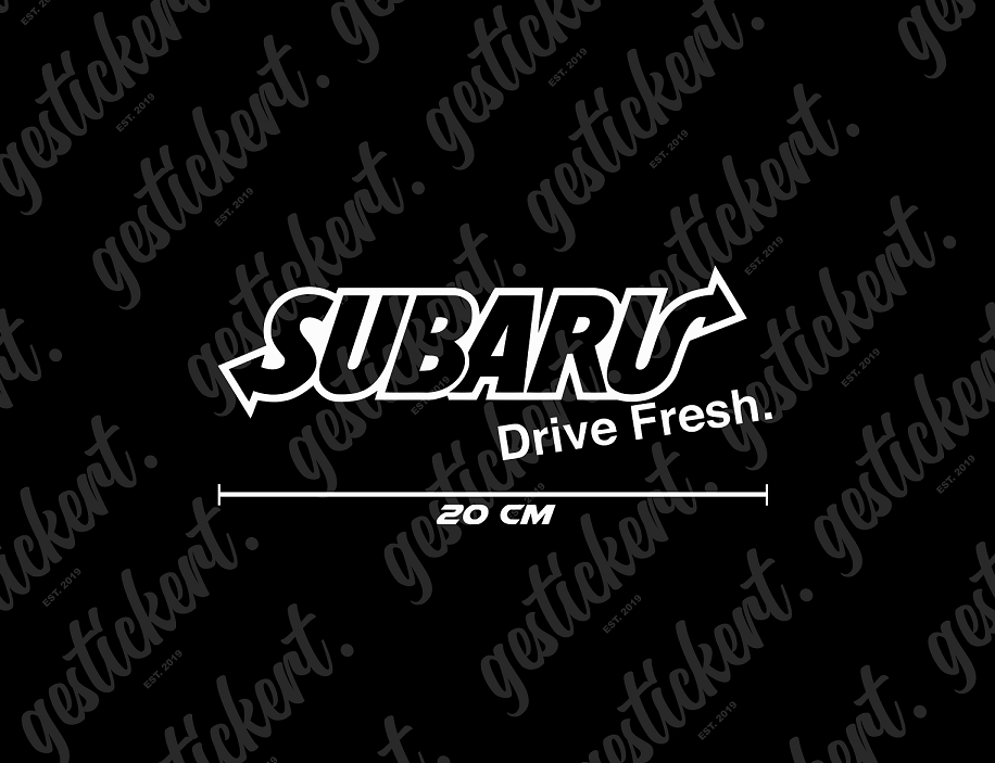 1x 20 cm Drive Fresh Aufkleber für Subaru