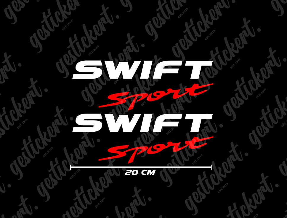 2x 20 cm Aufkleber für Suzuki Swift Sport