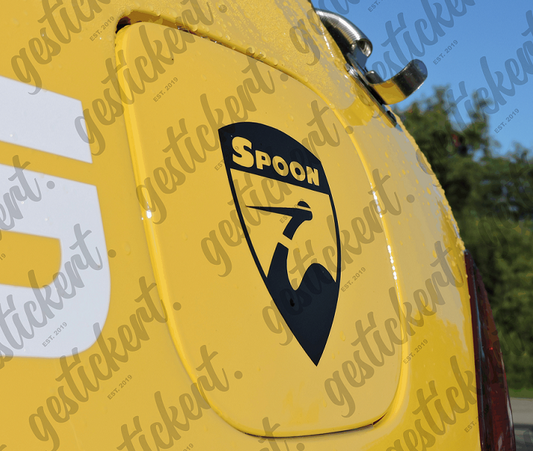 1x 10 cm Spoon Aufkleber für Honda