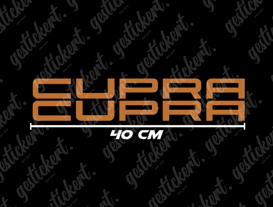 2x 40 cm Aufkleber für Cupra