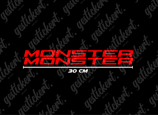 2x 30 cm Aufkleber für Ducati Monster