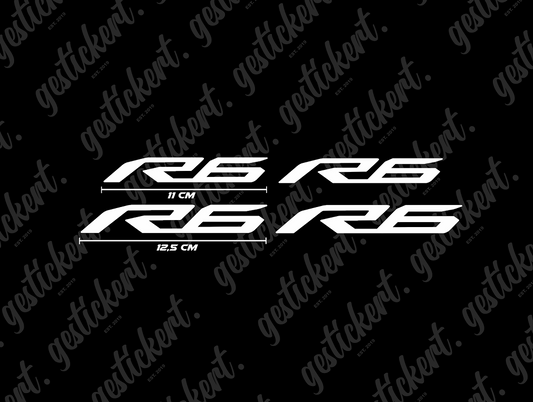 4x Aufkleber für Yamaha R6 neu