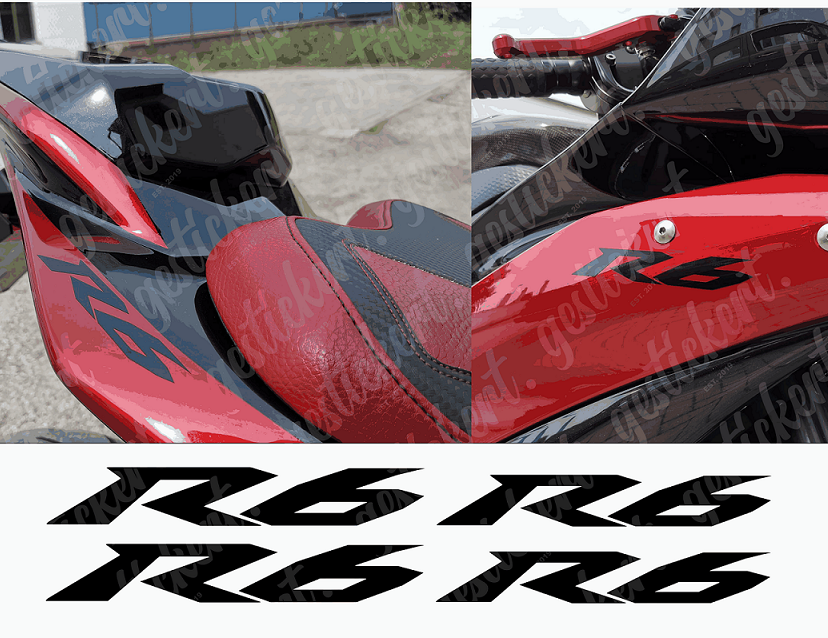 4x Aufkleber für Yamaha R6