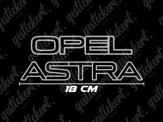 1x Aufkleber für Opel Astra F Heckklappe