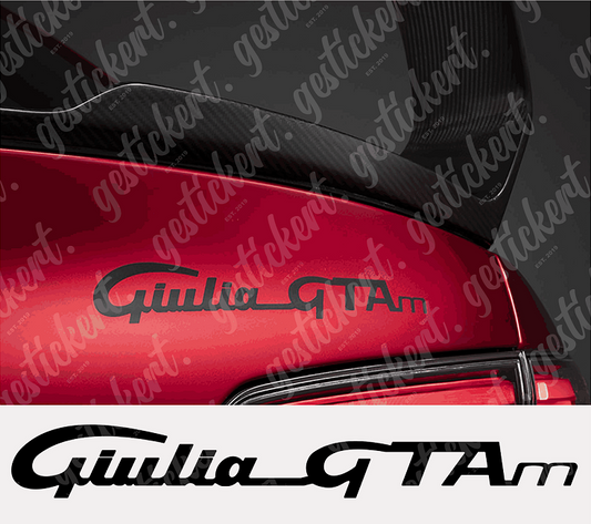 1x Schriftzug Heckklappe für Alfa Romeo Giulia GTAm