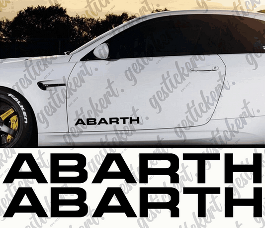 2x 40 cm Aufkleber für Abarth