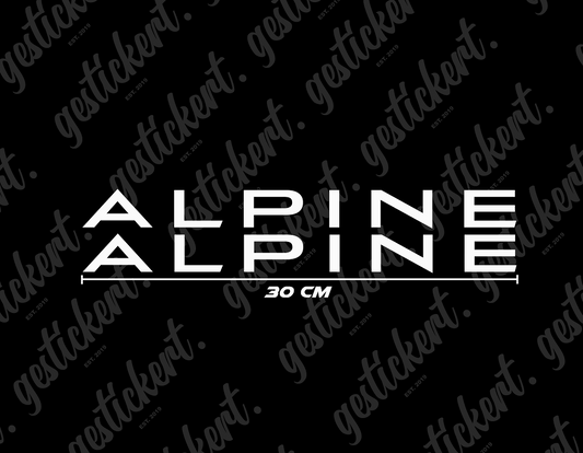 2x 30 cm Aufkleber für Alpine