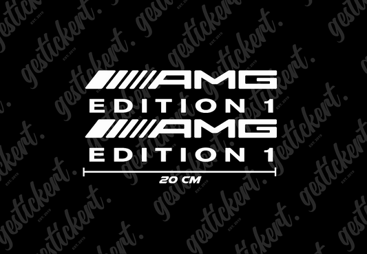2x 20 cm AMG Edition 1 Aufkleber
