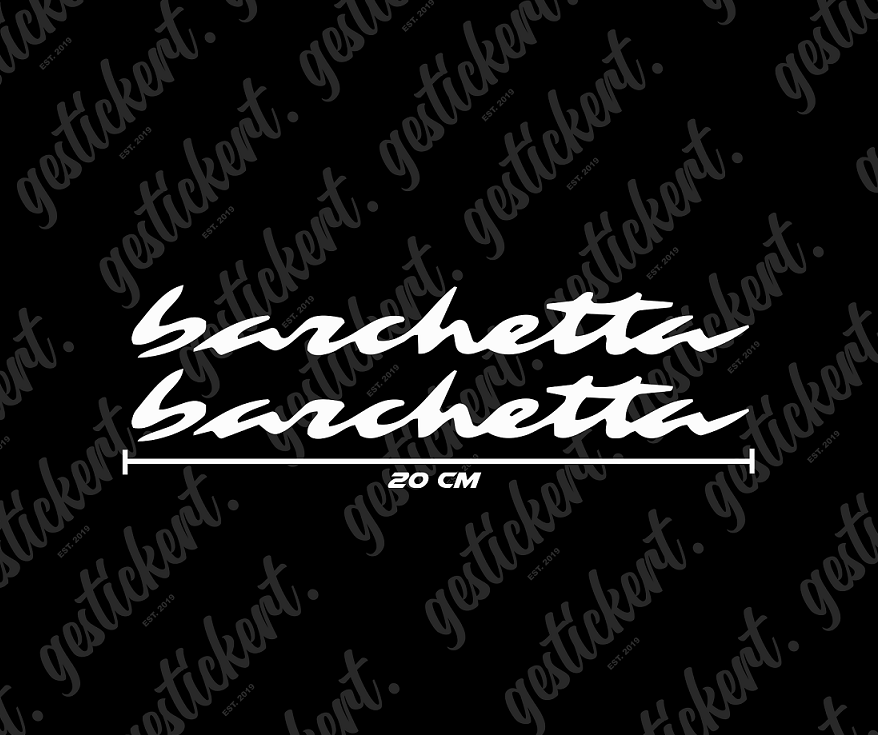 2x 20 cm Aufkleber für Fiat Barchetta