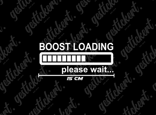 1x 15 cm Boost Loading Aufkleber
