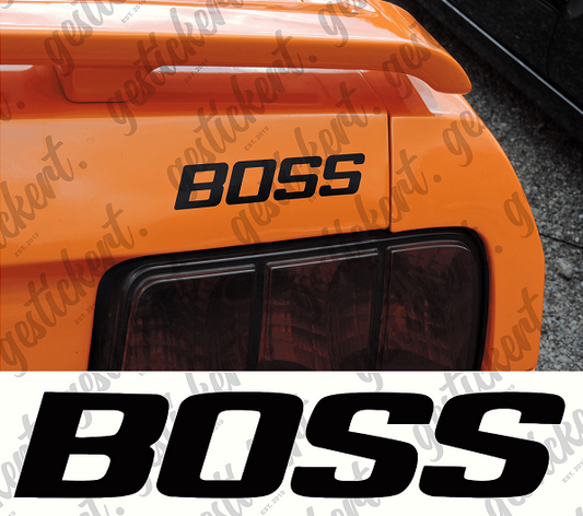 1x 15 cm Boss Aufkleber für Ford Mustang