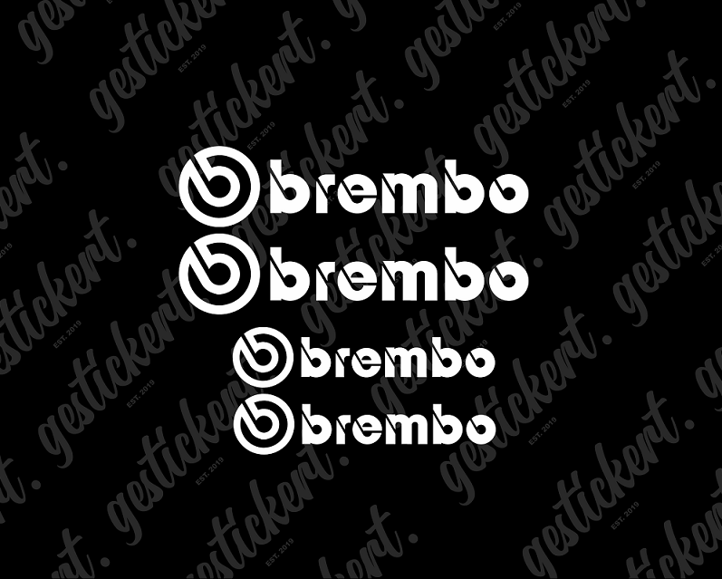 1 Set Brembo Aufkleber für Bremssattel – gestickert
