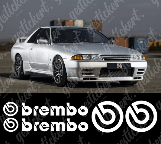 1 Set Brembo Aufkleber passend für Nissan Skyline R32 GT-R