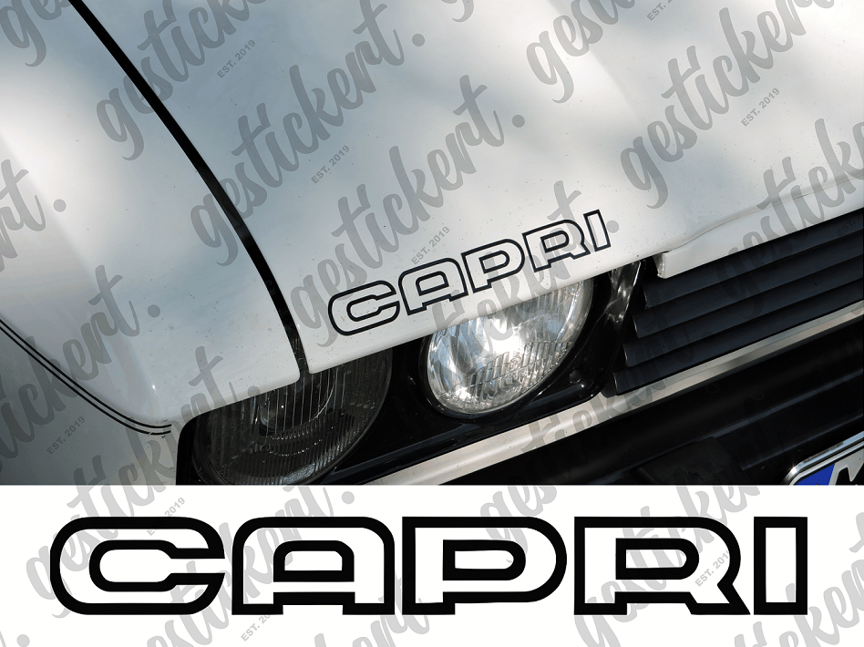 1x Aufkleber für Motorhaube für Ford Capri