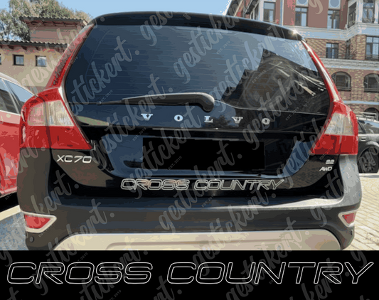 1x Cross Country Aufkleber für Volvo
