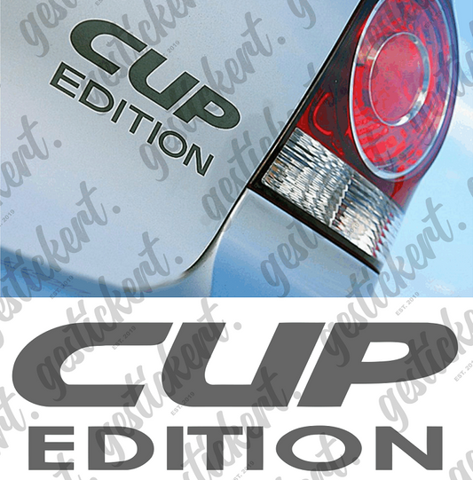1x Cup Edition Aufkleber für VW Polo GTI