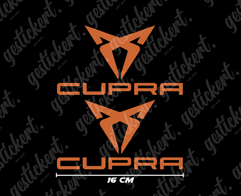 2x 16 cm Aufkleber für Cupra