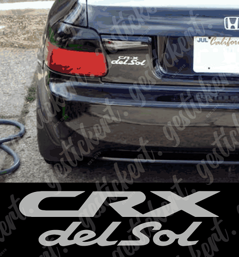 1x Aufkleber für Honda CRX del Sol EH6 / EG2