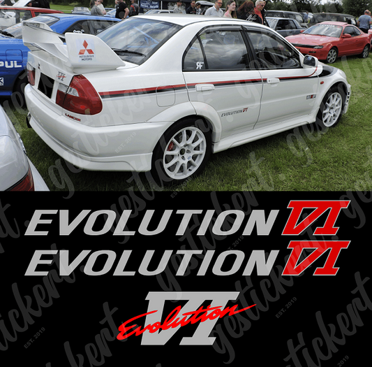 1 Set Aufkleber für Mitsubishi Lancer Evolution VI (6)
