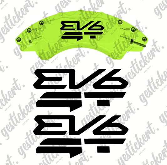 2x Bremssattel Aufkleber passend für Kia EV6 GT