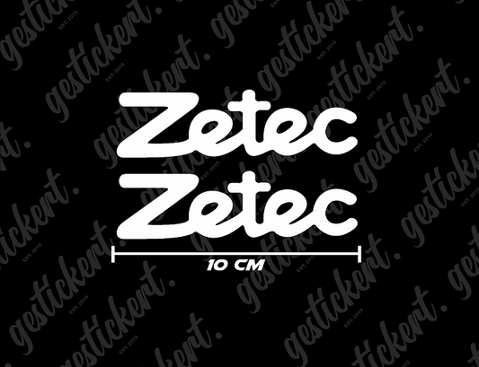 2x 10 cm Zetec Aufkleber für Ford