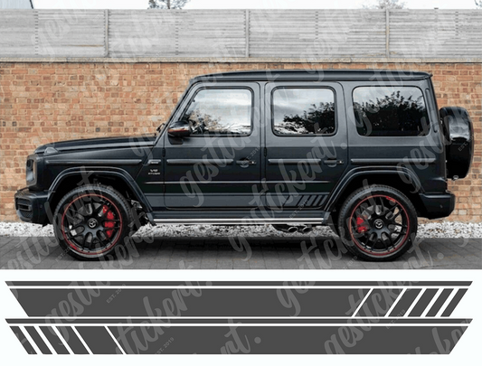 2x Streifen Edition 1-Optik für Mercedes G-Klasse / G55 / G63 W463