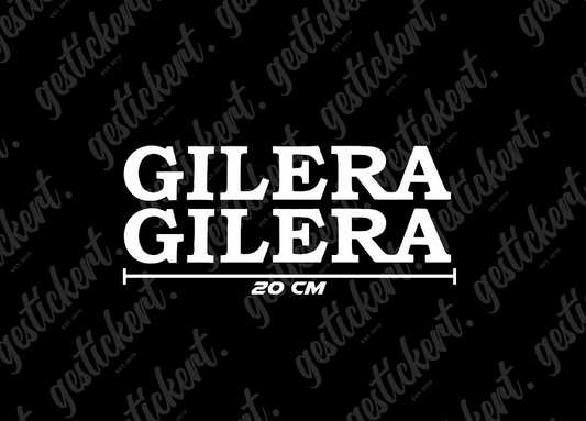 2x 20 cm Aufkleber für Gilera