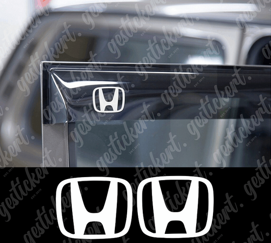 2x Aufkleber für Honda Windabweiser