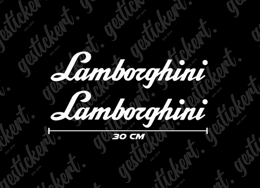 2x 30 cm Aufkleber für Lamborghini
