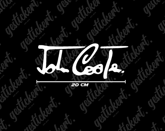 1x 20 cm John Cooper Unterschrift Aufkleber für Mini