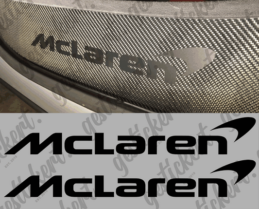 2x Aufkleber Einstieg für McLaren