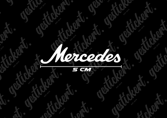 1x 5 cm Aufkleber für Frontscheibe innen für Mercedes