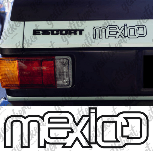 1x Mexico Aufkleber für Heckklappe für Ford Escort MK2