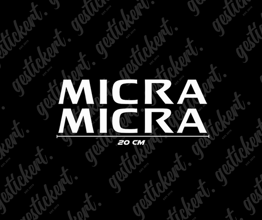 2x 20 cm Aufkleber für Nissan Micra