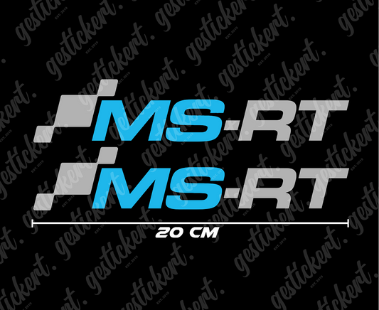 2x 20 cm MS-RT Aufkleber für Ford