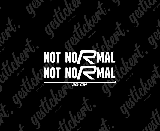 2x 20 cm Not NoRmal Aufkleber für Volvo