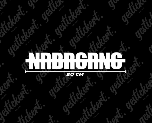 1x 20 cm NRBRGRNG Aufkleber