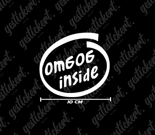 1x OM606 Inside Aufkleber für Mercedes