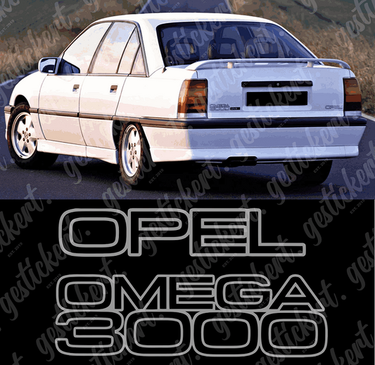 1 Set Aufkleber für Opel Omega A 3000