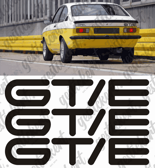 1 Set GT/E Aufkleber für Opel Kadett C