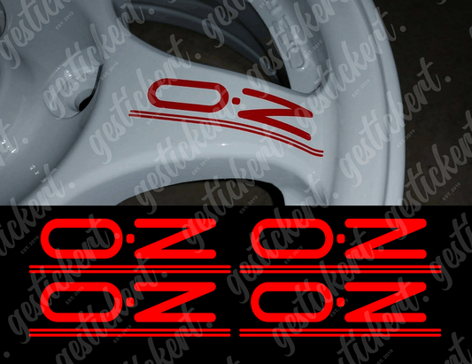 4x OZ Aufkleber für Felgen