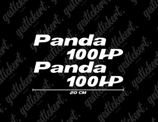 2x 20 cm Aufkleber für Fiat Panda 100HP