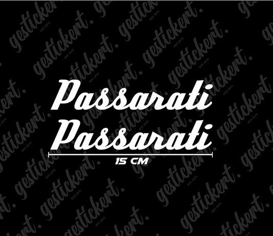 2x 15 cm Passarati Aufkleber passend für VW Passat