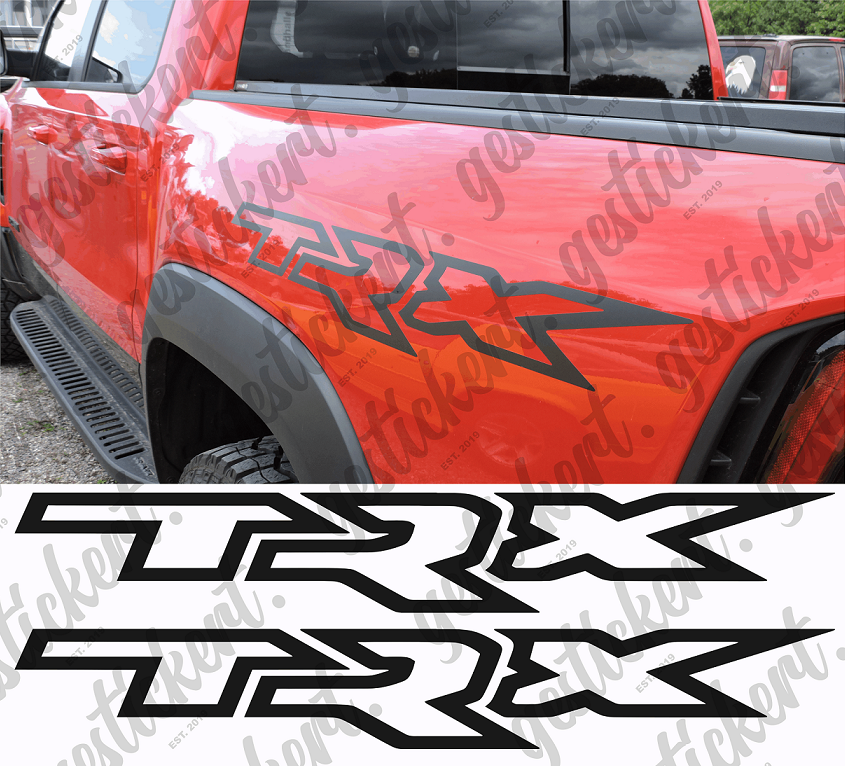 2x TRX Aufkleber für Dodge Ram – gestickert