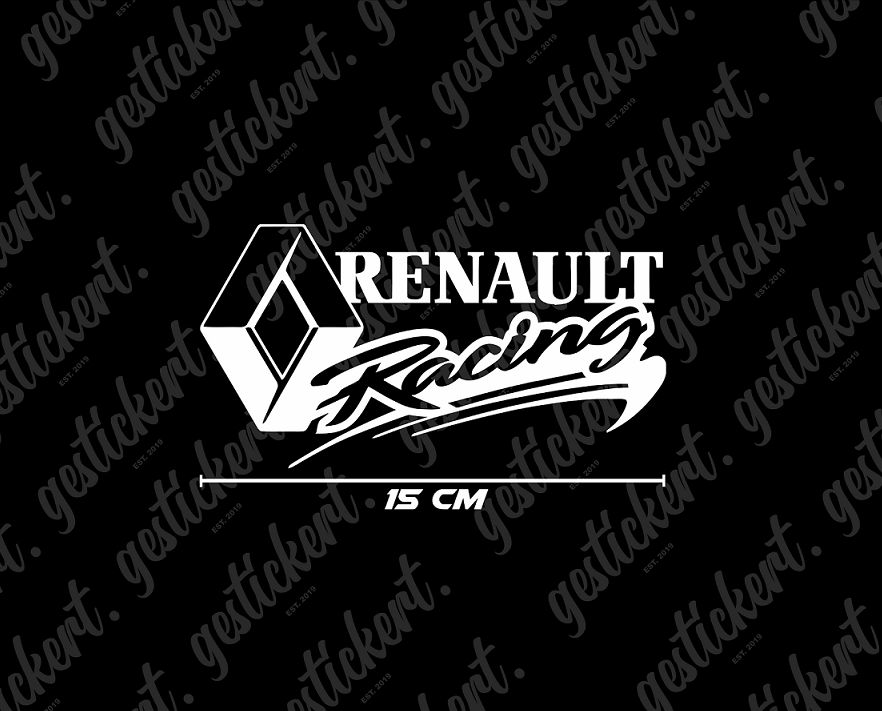 1x 15 cm Renault Racing Aufkleber