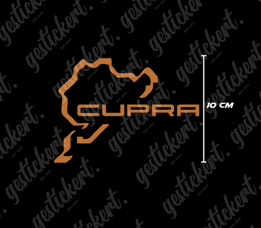 1x 10 cm Nürburgring Aufkleber für Cupra