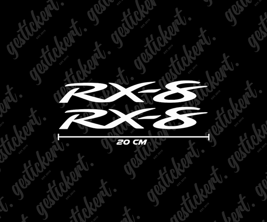 2x 30 cm Aufkleber für Mazda RX-8