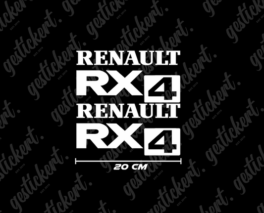 2x 20 cm Aufkleber für Renault Scenic RX4