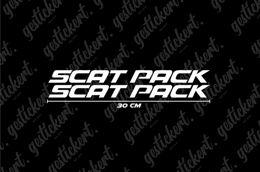 2x 30 cm Scat Pack Aufkleber für Dodge