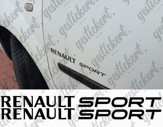 2x 30 cm Renault Sport Aufkleber